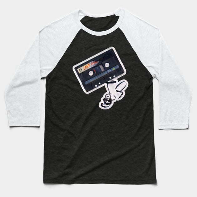 Old School Audio Baseball T-Shirt by ModernPop